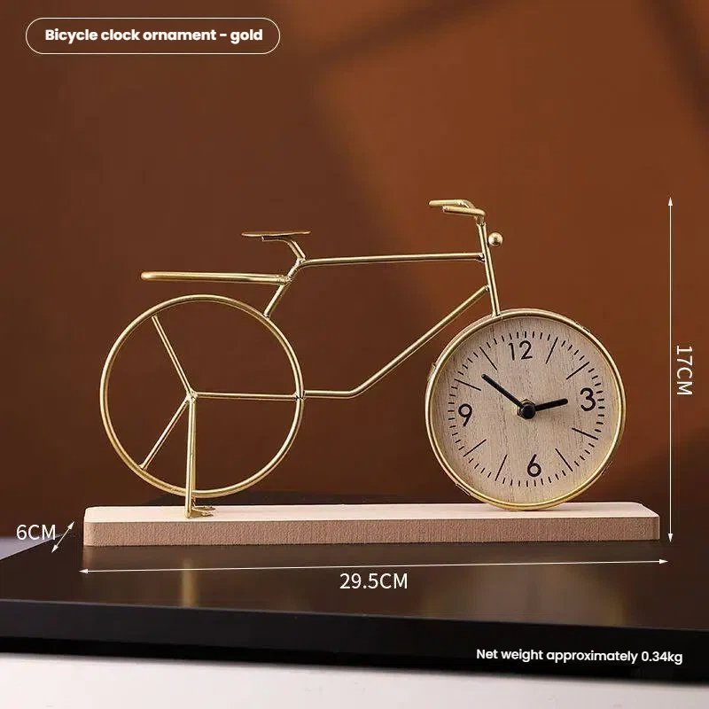 Metal Bicycle Desk Clock