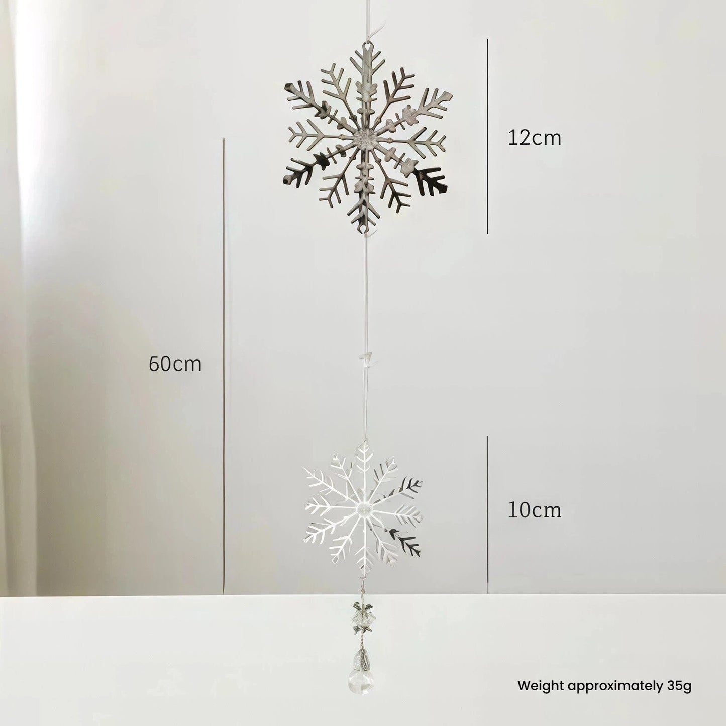 Metal Bell & Snowflake Christmas Garland