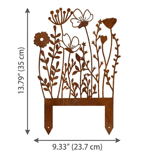 Rustic Metal Wildflower Garden Stake alternate product view