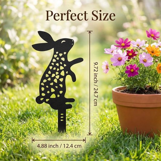 Metal Rabbit Garden Stake alternate product view