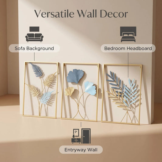 Gold Metal Leaf Wall Art alternate product view