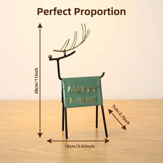 Nordic Metal Christmas Deer Table Decor alternate product view