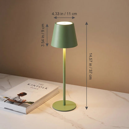 Cordless LED Table Lamp, Modern Metal Touch Light