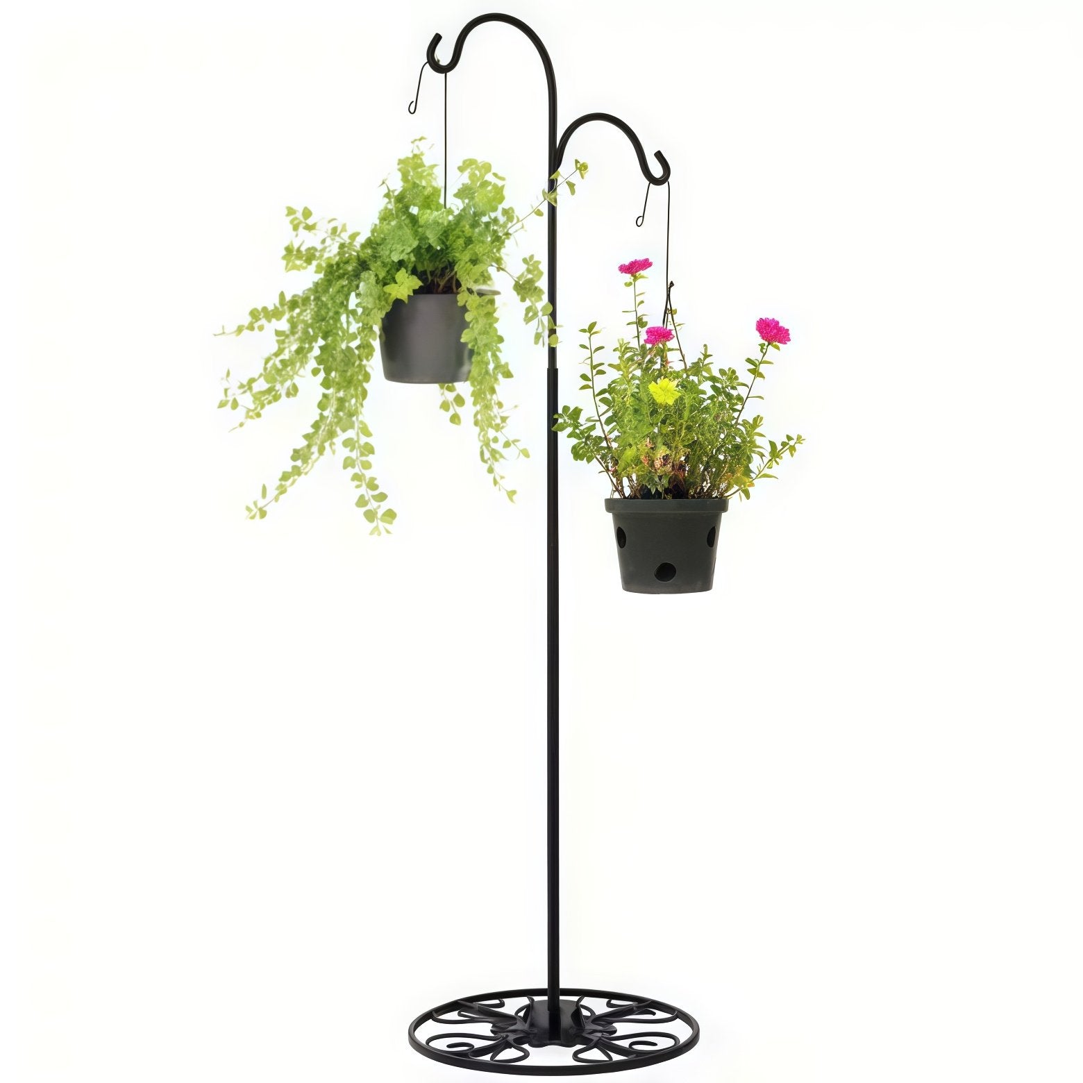 Double Metal Shepherd Hook Stand