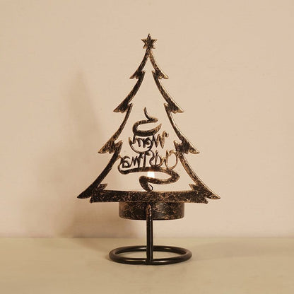 Metal Christmas Tree Candle Holder