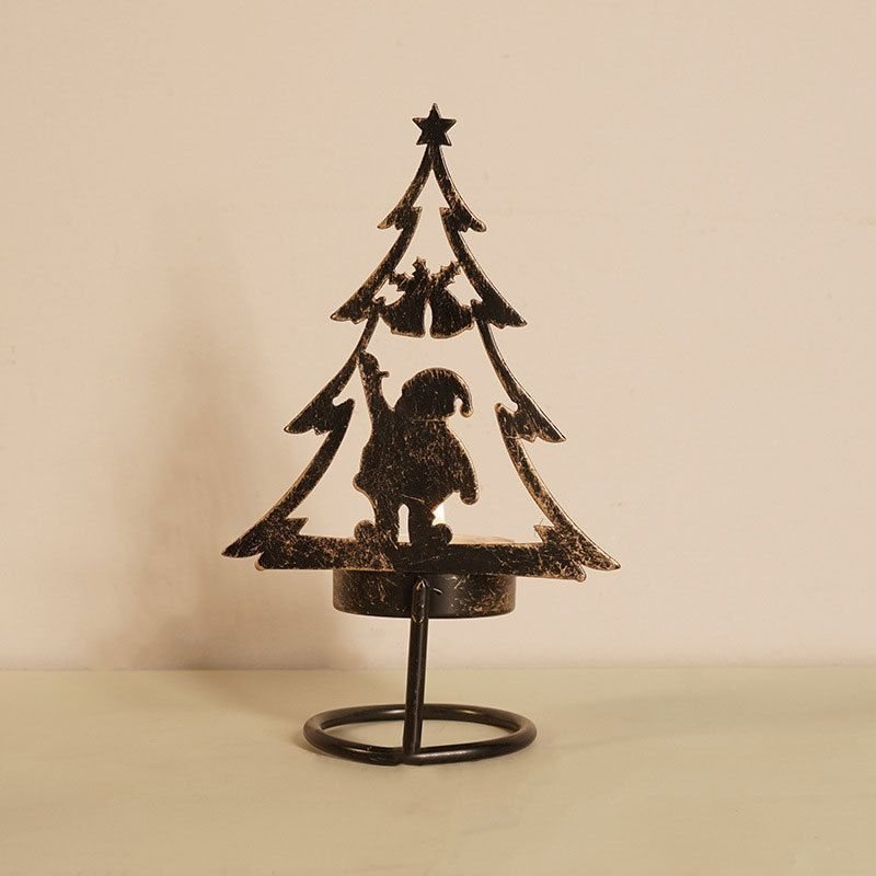 Metal Christmas Tree Candle Holder