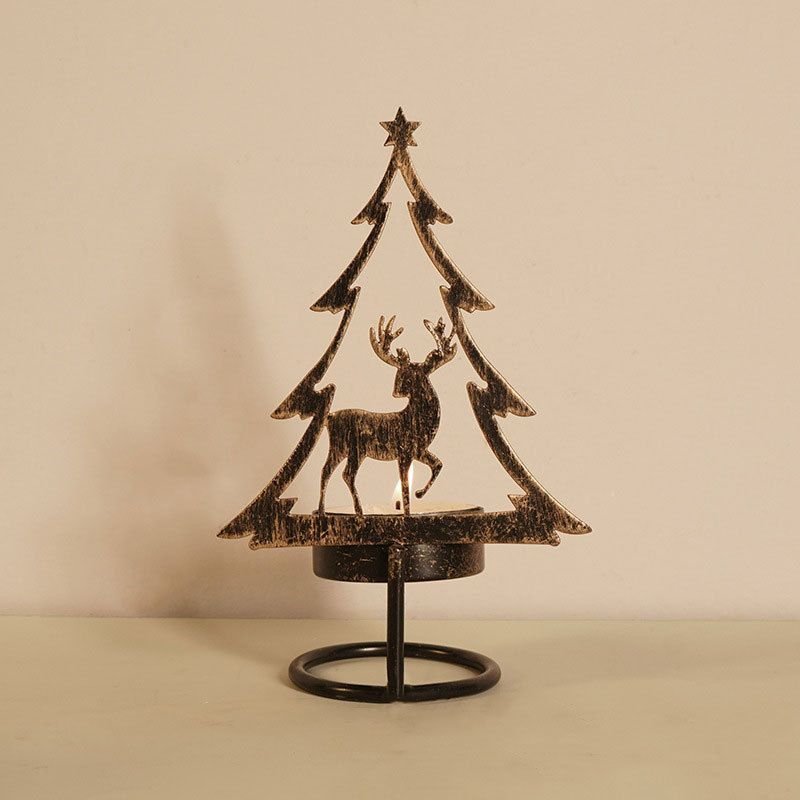 Metal Christmas Tree Candle Holder