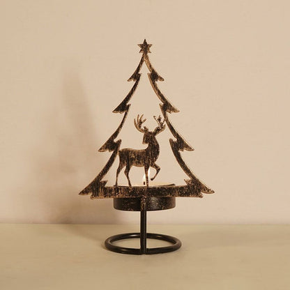 Metal Christmas Tree Candle Holder