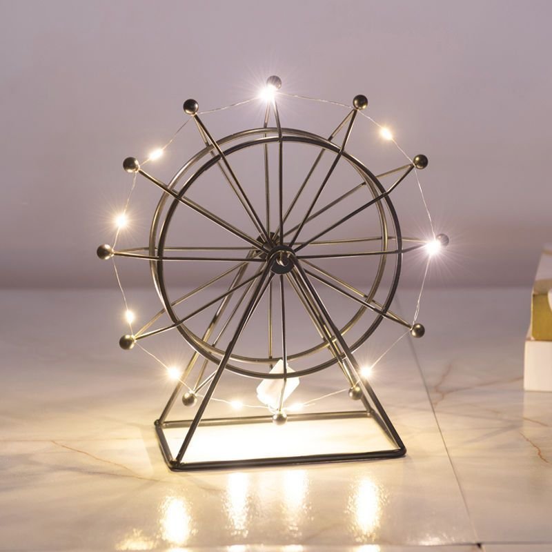 Rotating Nordic Metal Ferris Wheel Table Decor