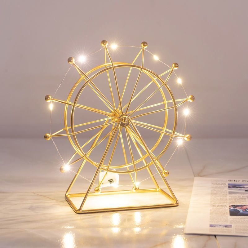 Rotating Nordic Metal Ferris Wheel Table Decor