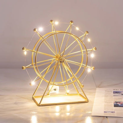 Rotating Nordic Metal Ferris Wheel Table Decor