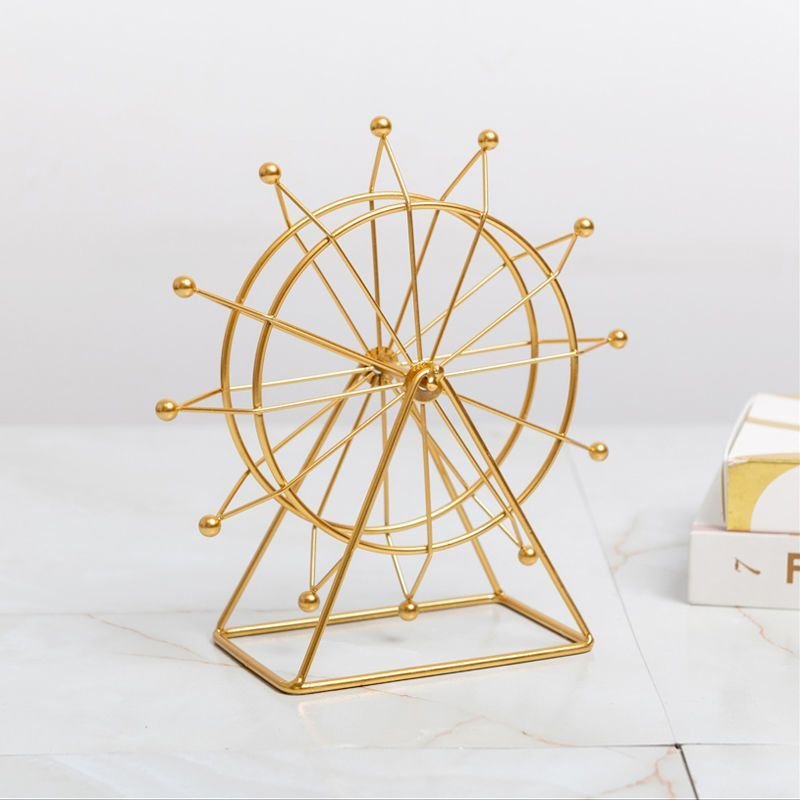 Rotating Nordic Metal Ferris Wheel Table Decor