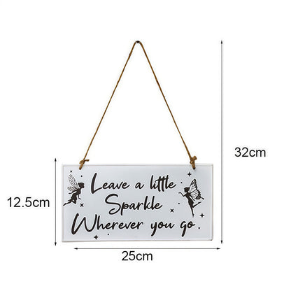 Fairy Garden Metal Welcome Sign