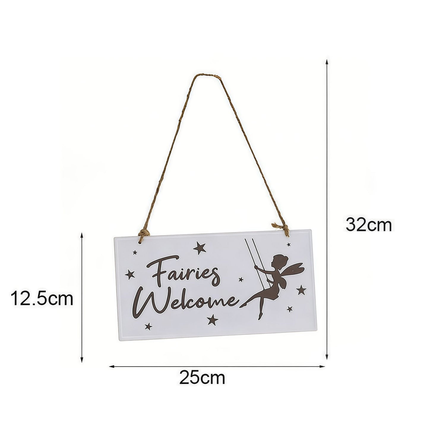 Fairy Garden Metal Welcome Sign
