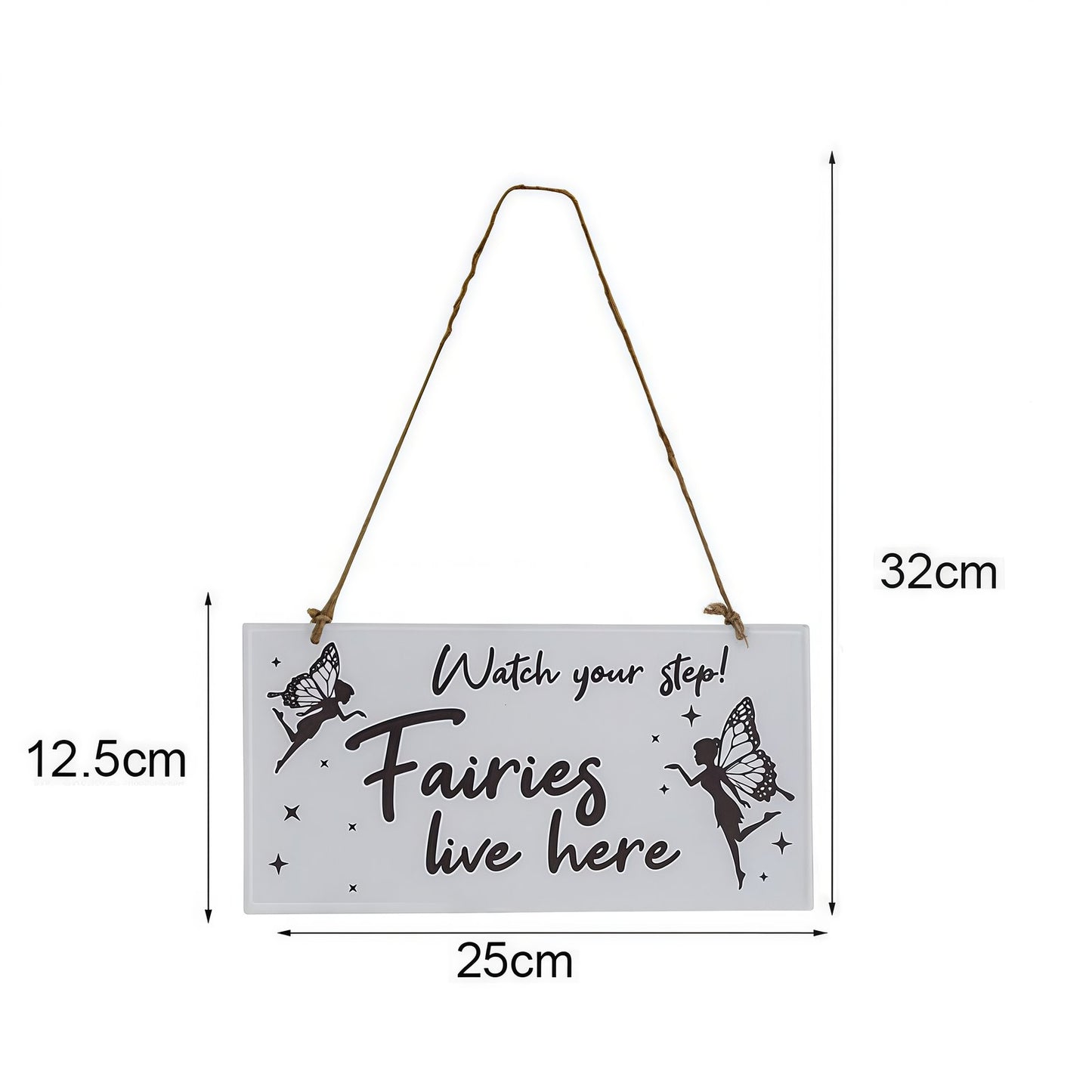 Fairy Garden Metal Welcome Sign