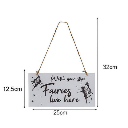 Fairy Garden Metal Welcome Sign