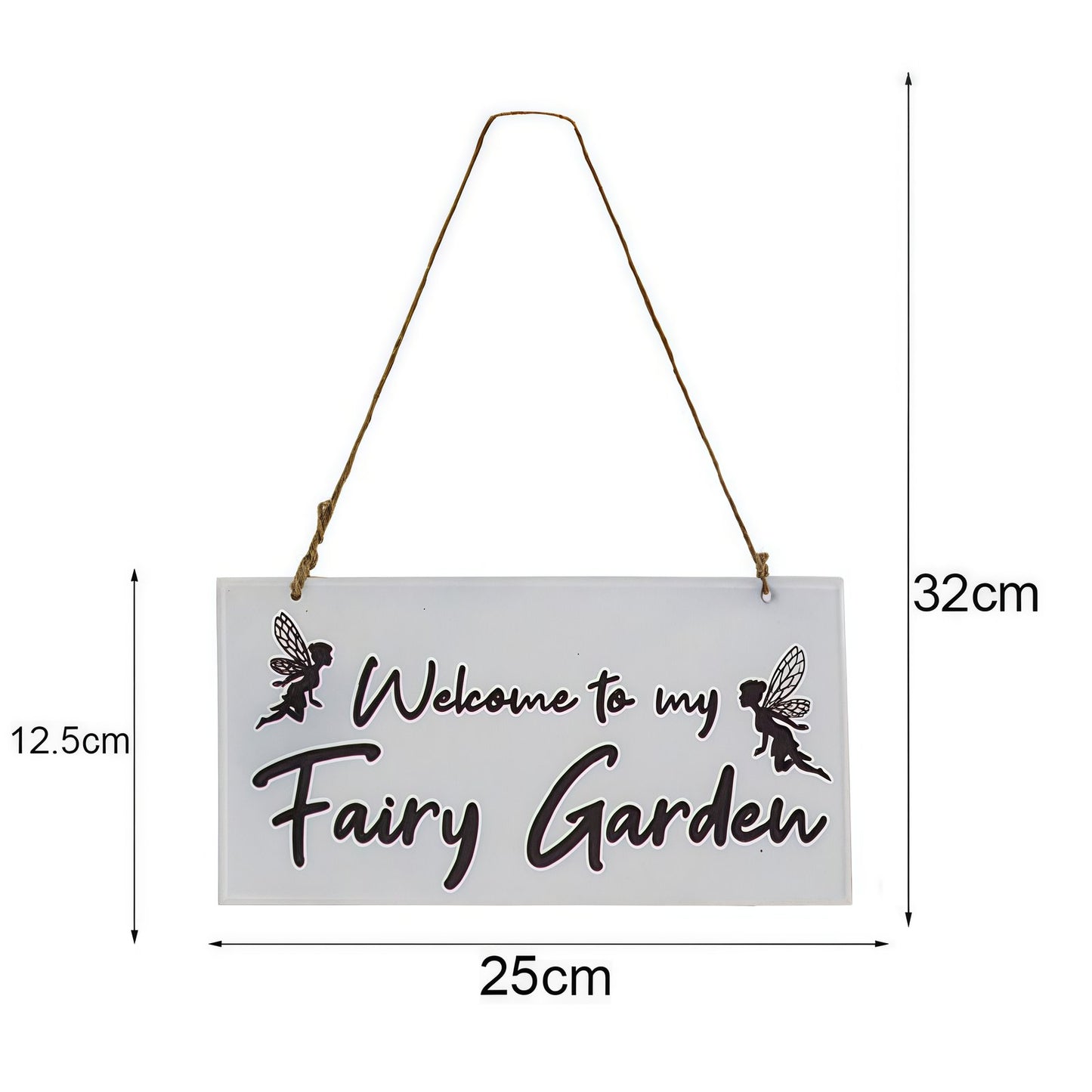 Fairy Garden Metal Welcome Sign