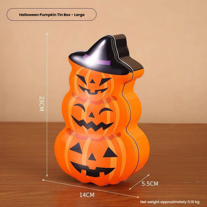 Metal Pumpkin Candy Container for Halloween