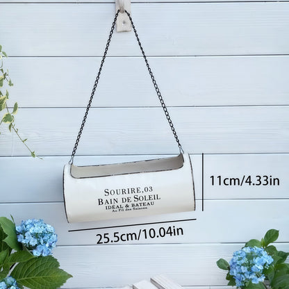 Vintage Metal Purse Hanging Planter