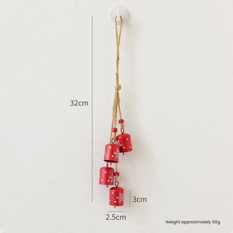 Metal Snowflake Bell Christmas Ornament