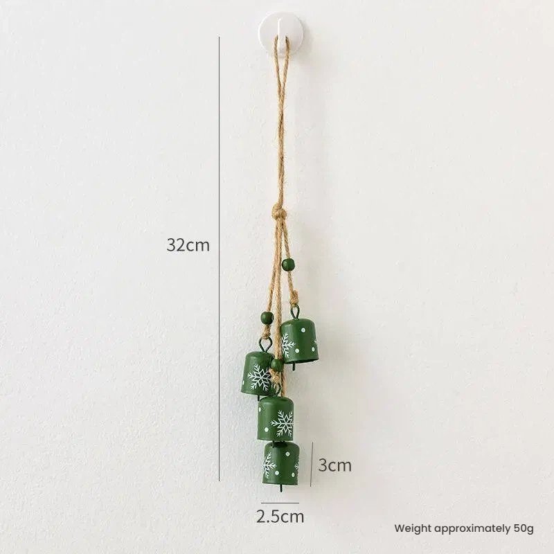 Metal Snowflake Bell Christmas Ornament