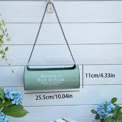 Vintage Metal Purse Hanging Planter