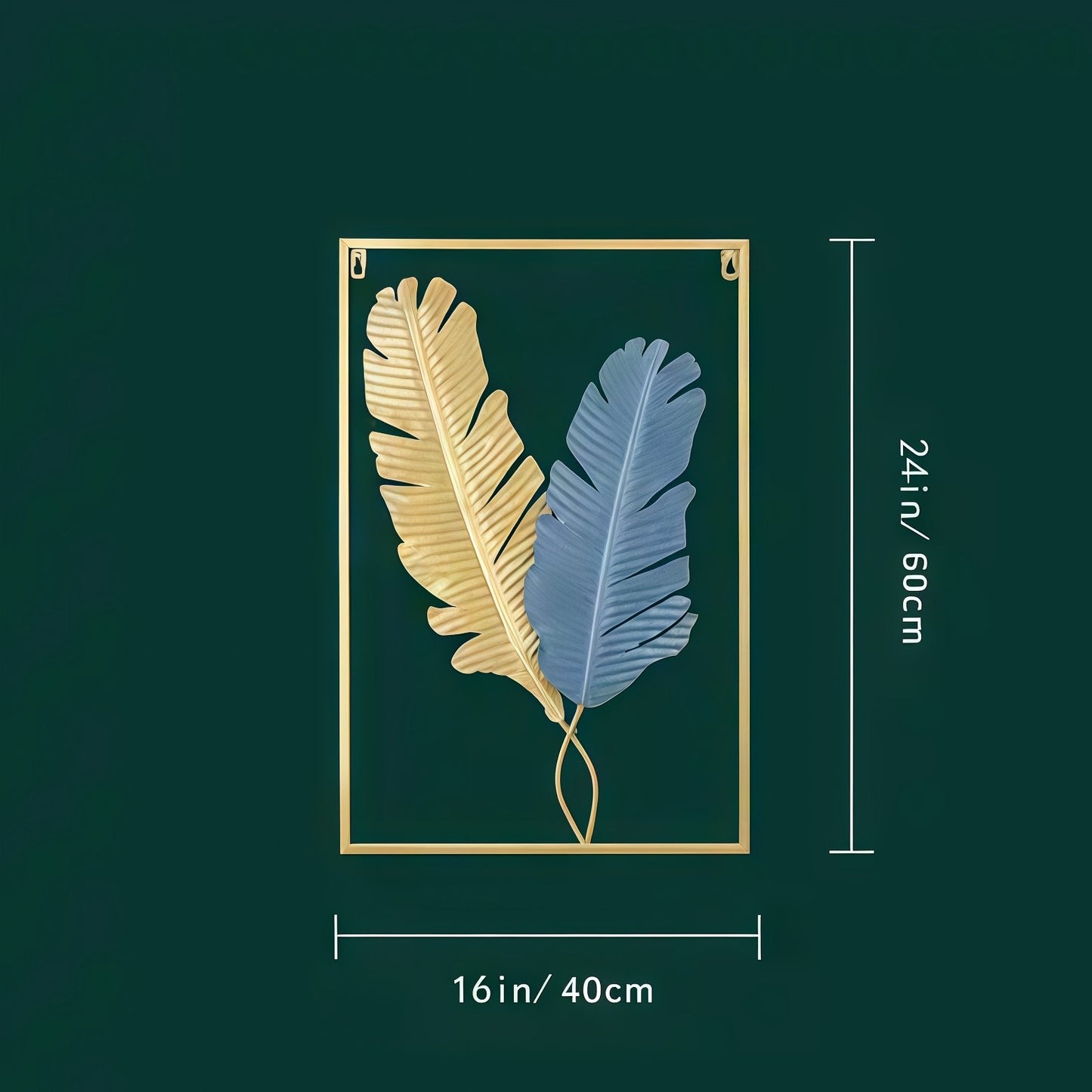 Gold Metal Leaf Wall Art
