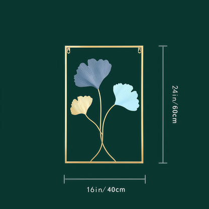 Gold Metal Leaf Wall Art
