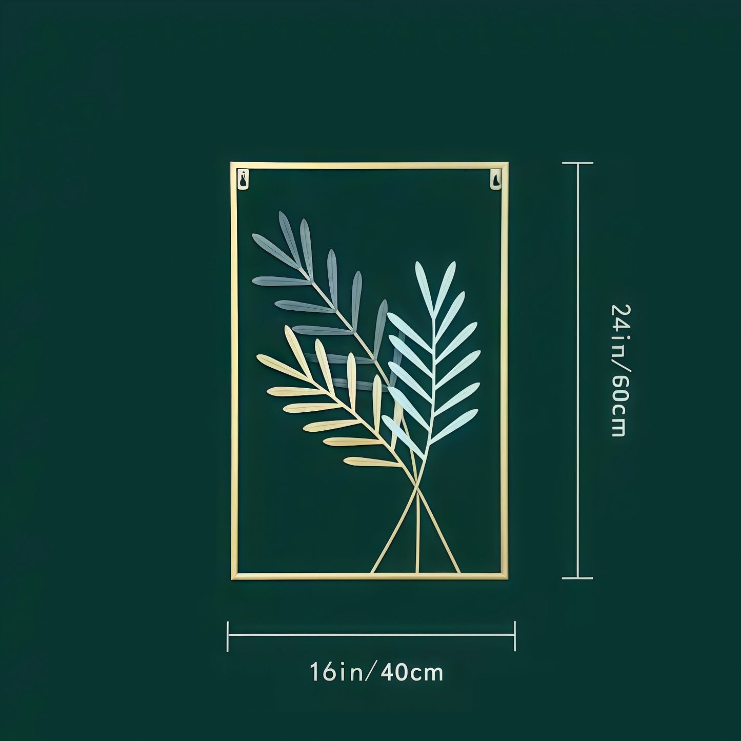 Gold Metal Leaf Wall Art