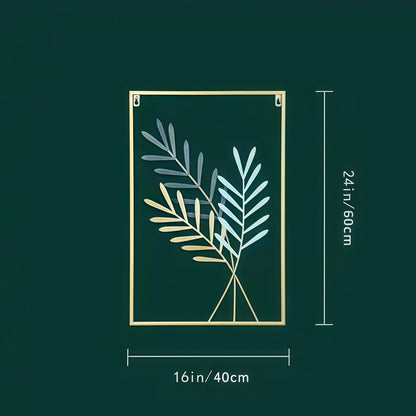 Gold Metal Leaf Wall Art