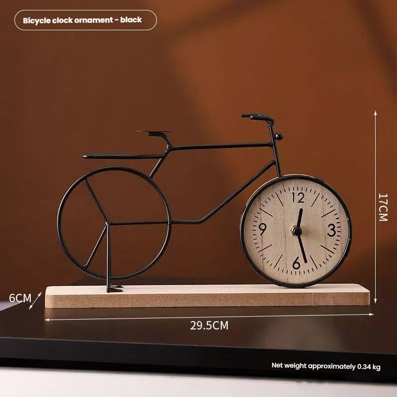 Metal Bicycle Desk Clock