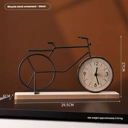 Metal Bicycle Desk Clock