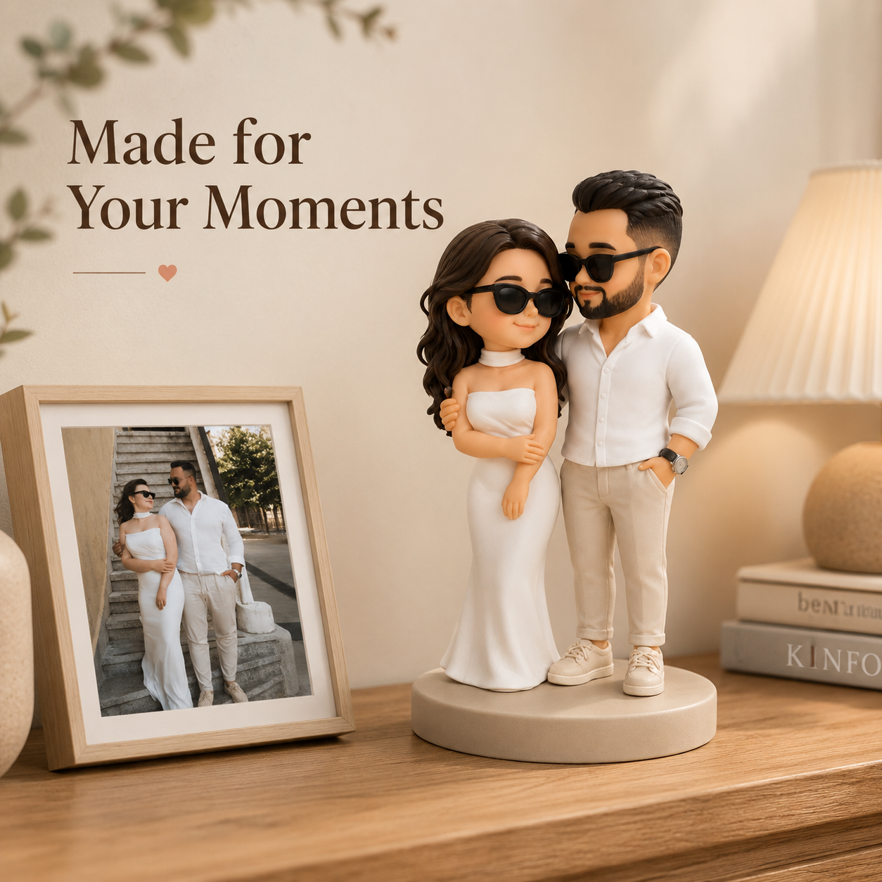 Custom 3D Couple Figurine from Photo | Personalized Keepsake