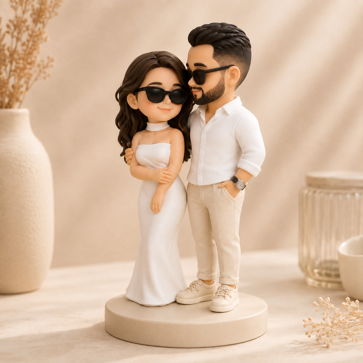 Custom 3D Couple Figurine from Photo | Personalized Keepsake