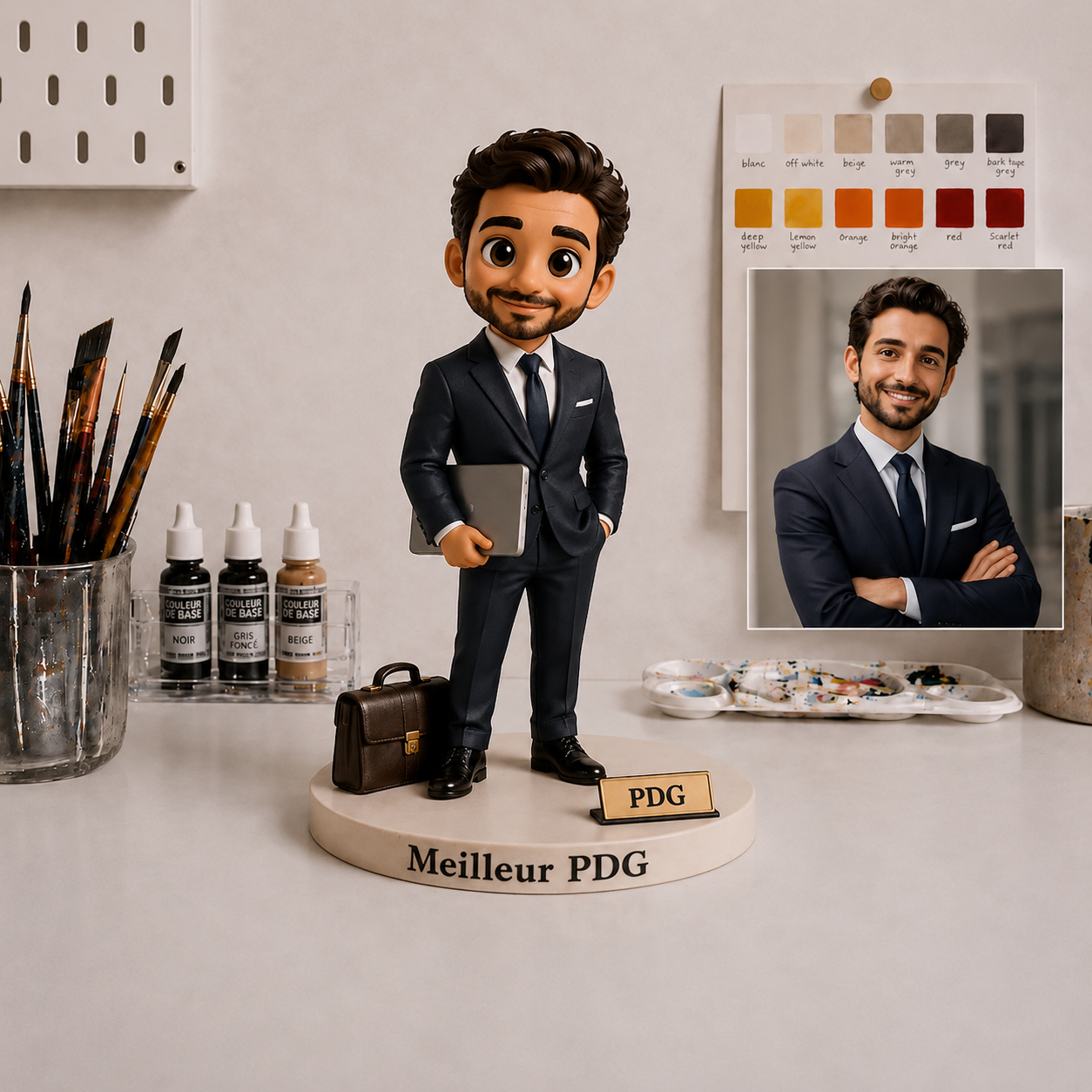 Custom 3D Figurine from Photo – Personalized Mini Me Statue
