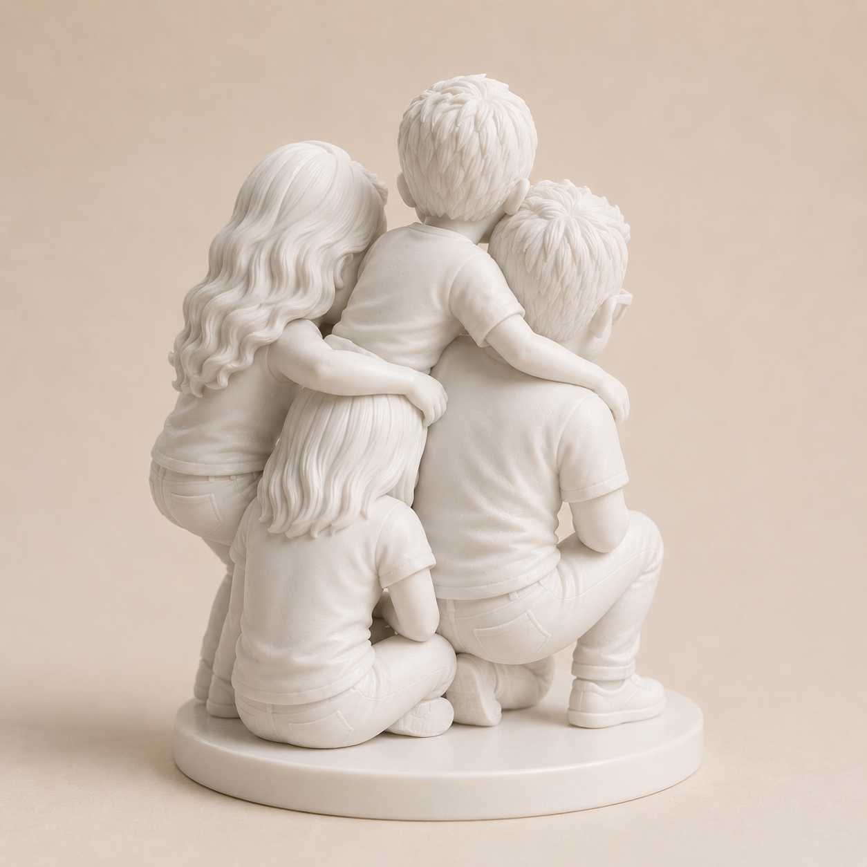 Custom 3D Printed Chibi Photo Figurine with DIY Paint Kit
