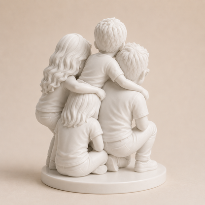 Custom 3D Printed Chibi Photo Figurine with DIY Paint Kit