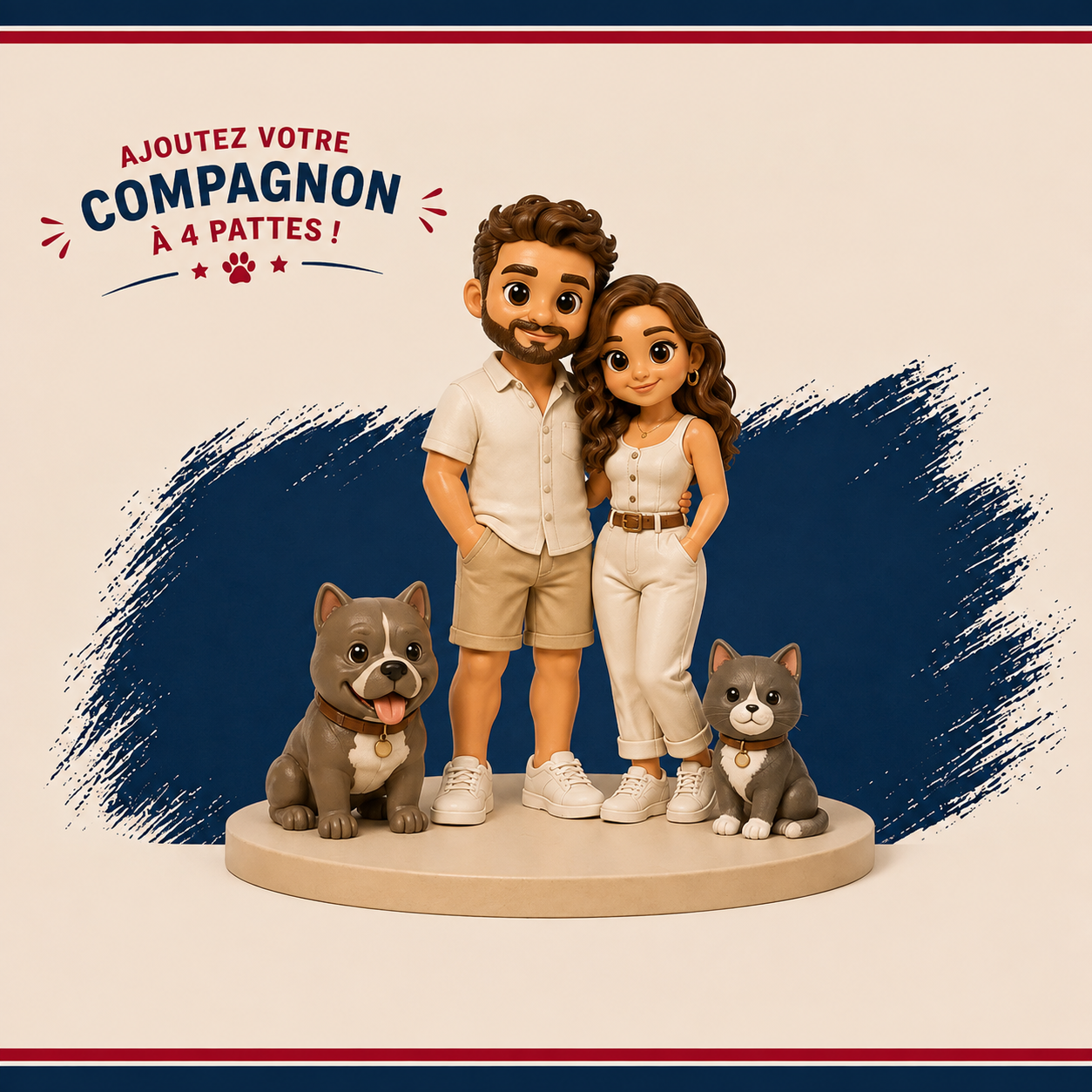 Custom 3D Figurine from Photo – Personalized Mini Me Statue