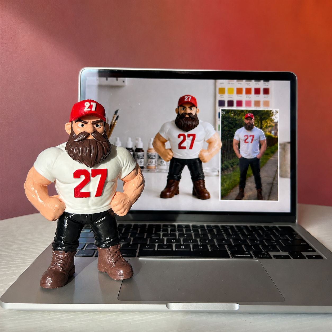 Custom 3D Figurine from Photo – Personalized Mini Me Statue