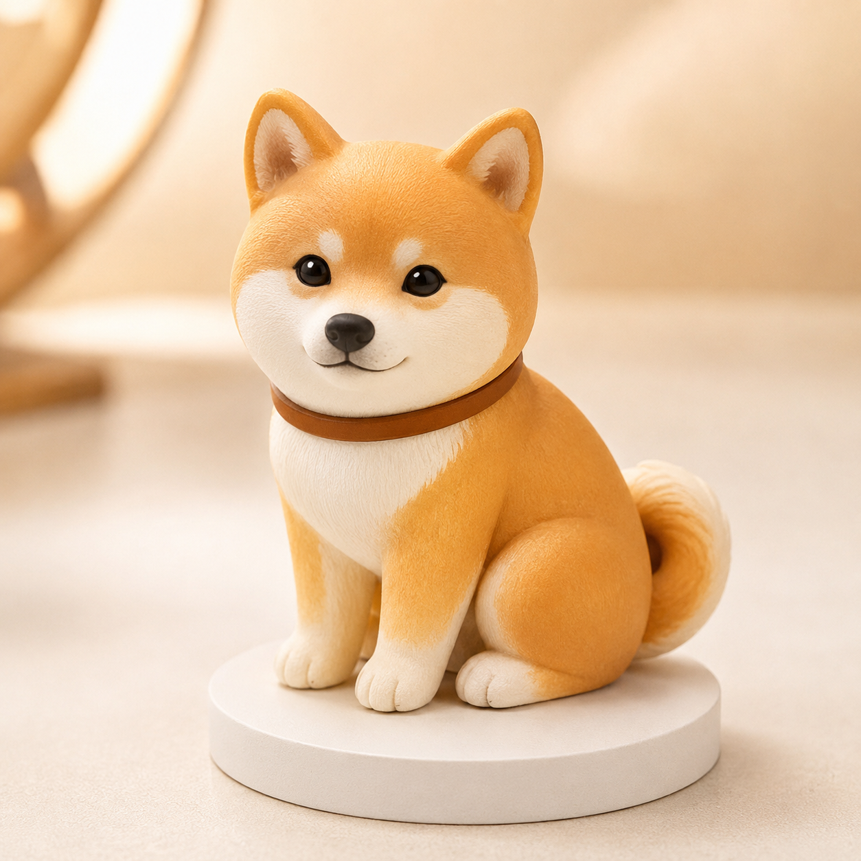 Custom 3D Printed Pet Figurine from Photo with DIY Painting Kit