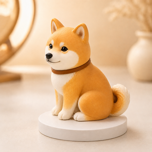 Custom 3D Printed Pet Figurine from Photo with DIY Painting Kit