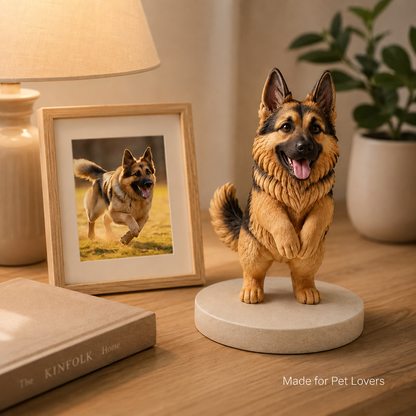 Custom 3D Printed Pet Figurine from Photo with DIY Paint Kit