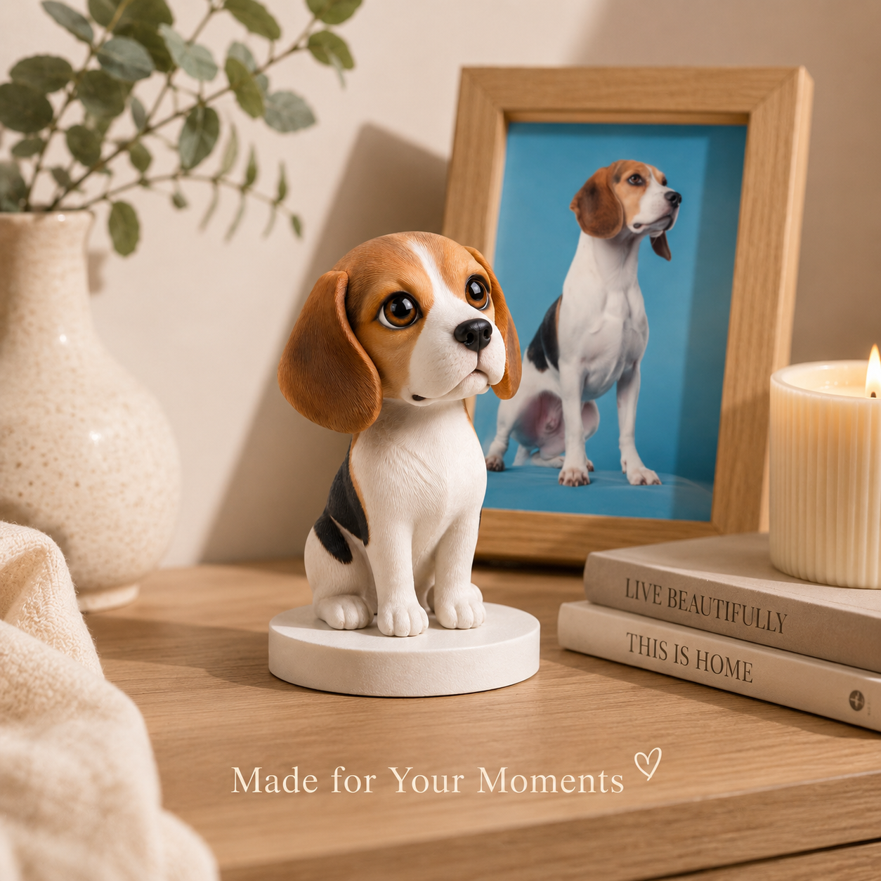 Custom 3D Printed Pet Figurine from Photo with DIY Paint Kit