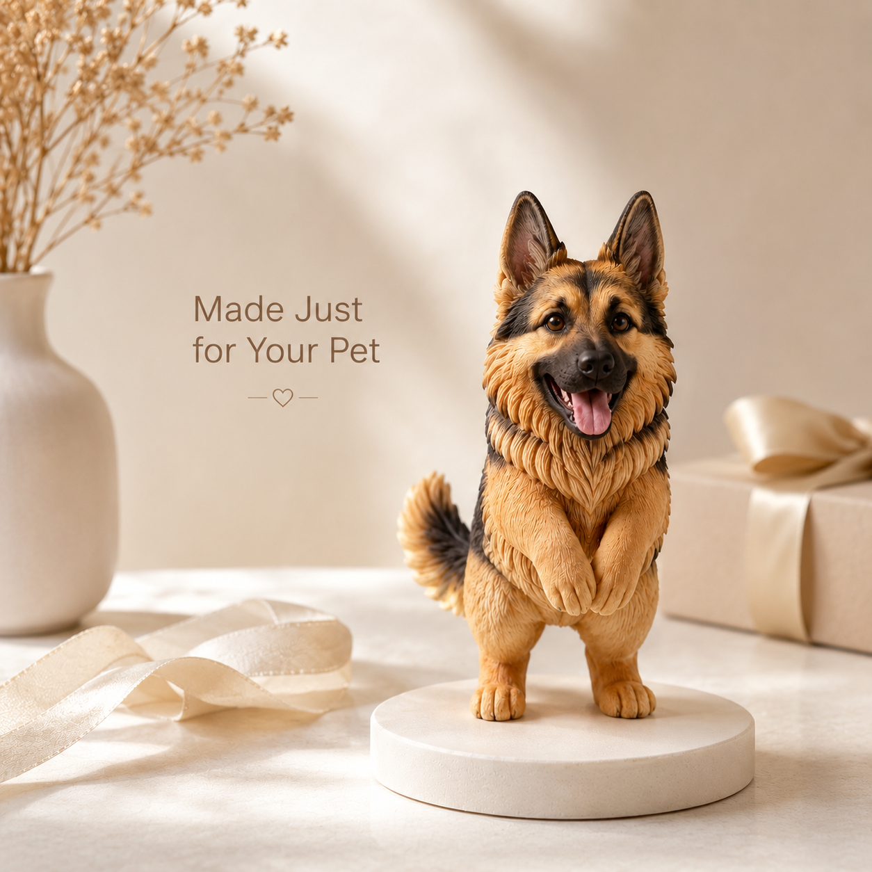 Custom 3D Printed Pet Figurine from Photo with DIY Paint Kit