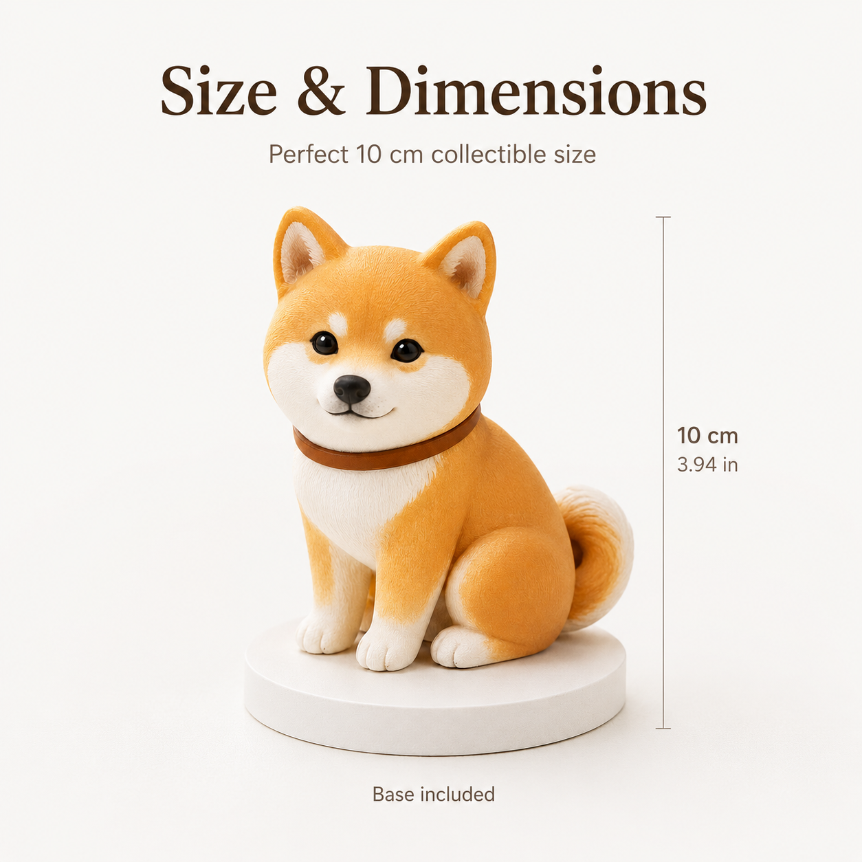 Custom 3D Printed Pet Figurine from Photo with DIY Painting Kit
