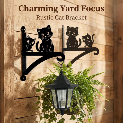 Metal Cat Hanging Planter Stand