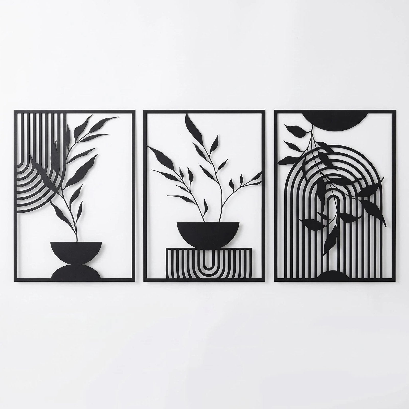 Minimalist Metal Line Art Wall Decor Set