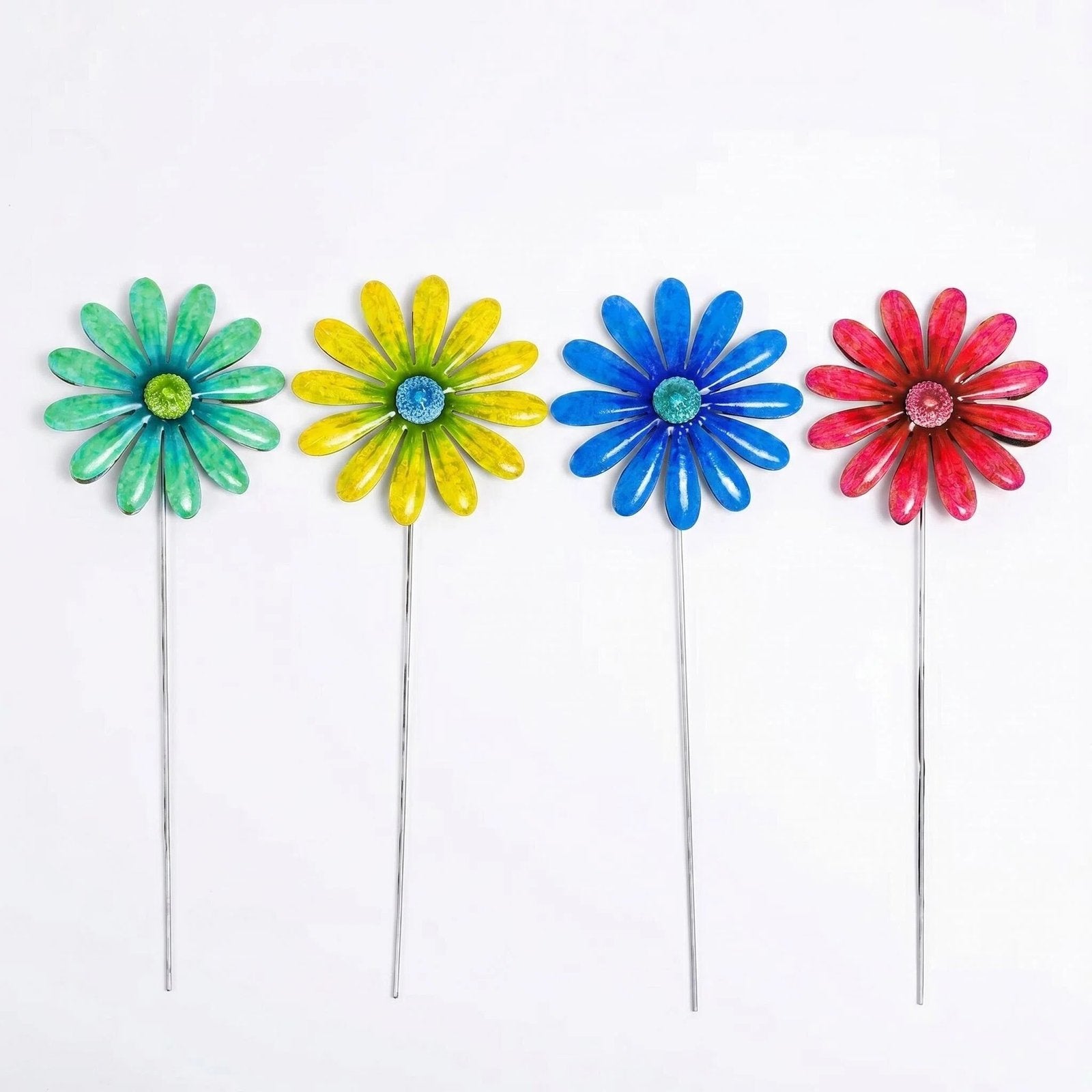 Metal Daisy Garden Stake