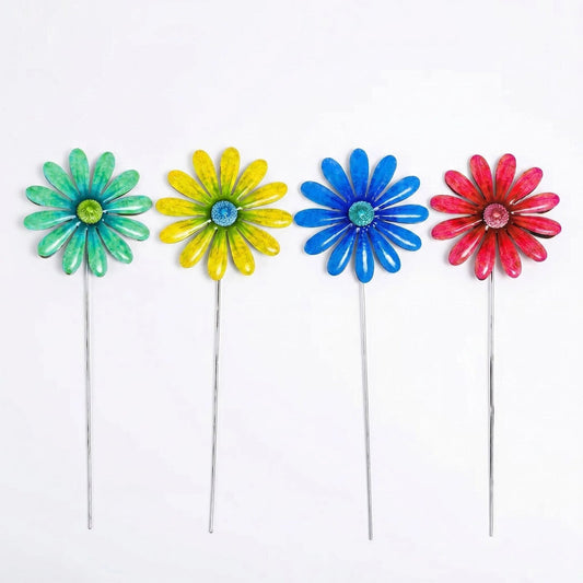 Metal Daisy Garden Stake