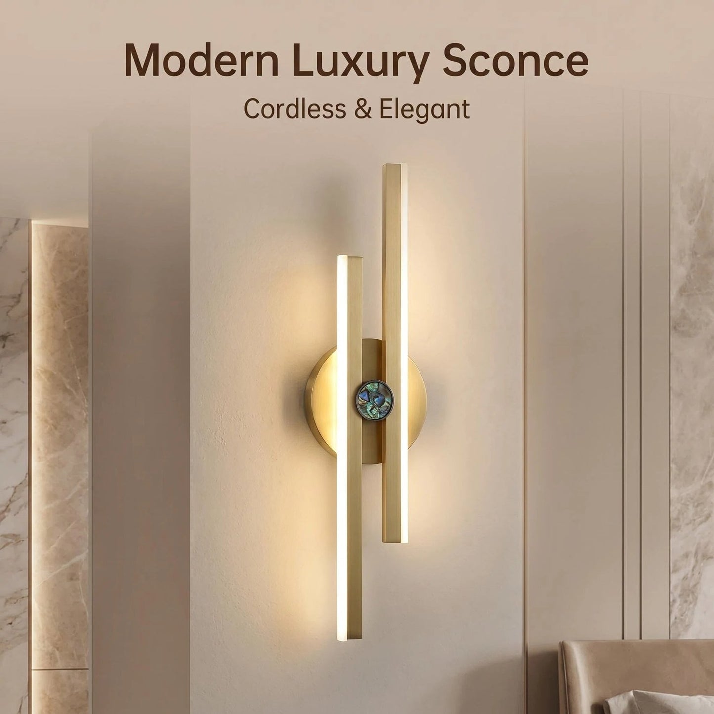 Rechargeable Metal LED Wall Sconce